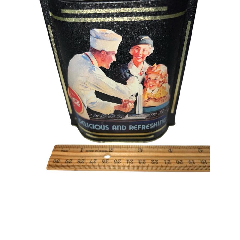 Vintage '90s Coca-Cola Collector Tin "Fountain Service" 5.5" x 4.25"‎ Multicolor - Picture 9 of 11